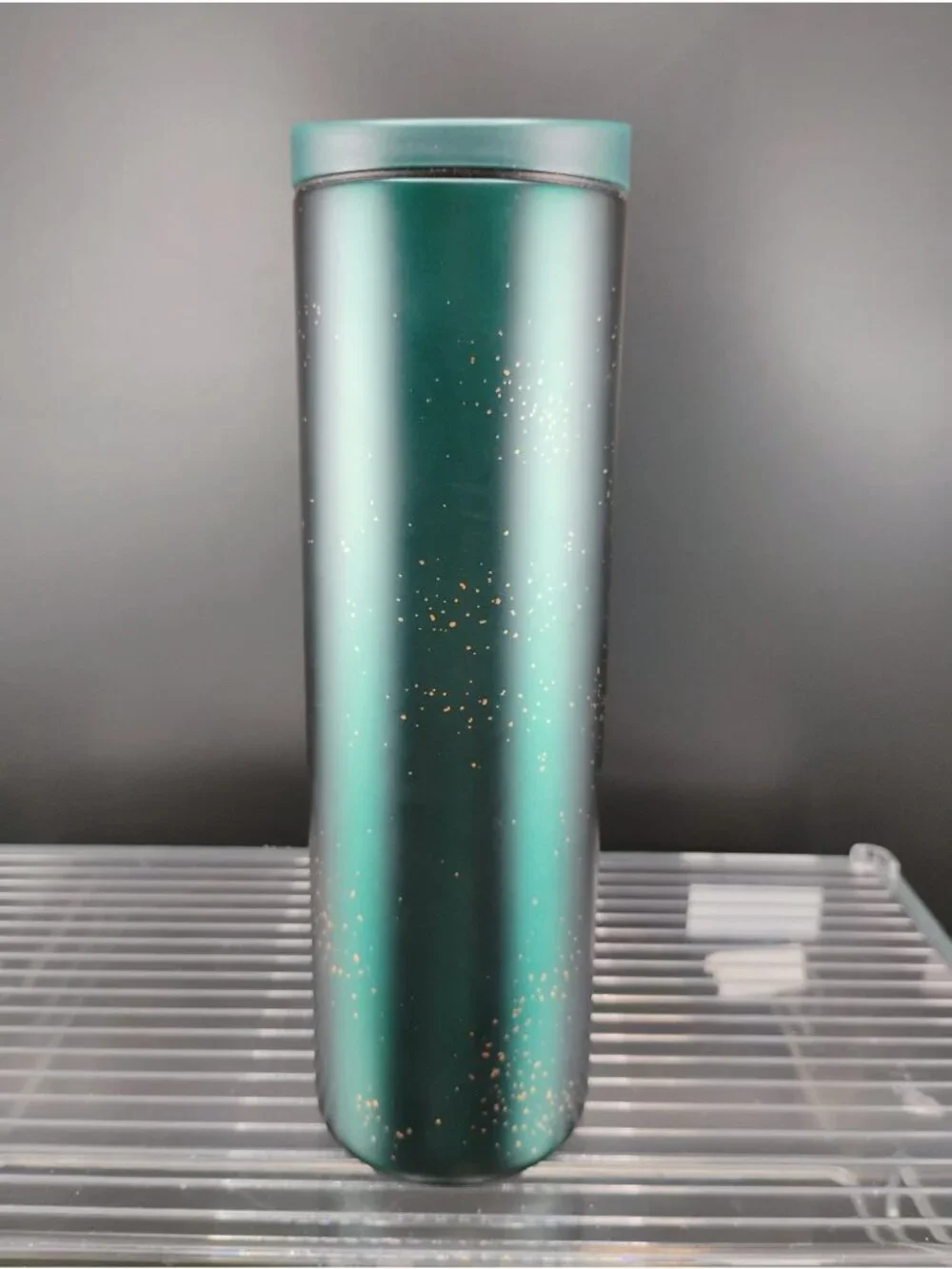 Starbucks Miir Green Tumbler With Gold Speck Design 16oz